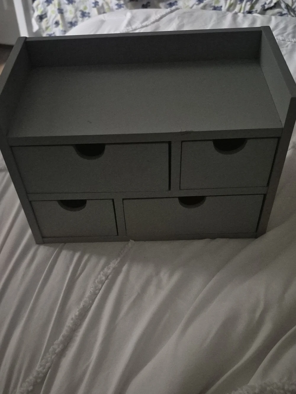 Gray 4-Drawer Desktop Storage Organizer - Home Storage & Organization